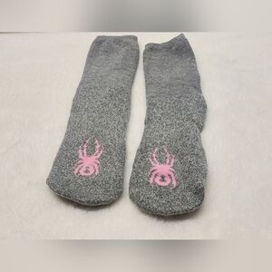 Nwot Spider Gray and Pink Casual Socks